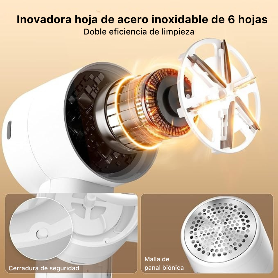 Eliminador de Pelusas Portátil Recargable